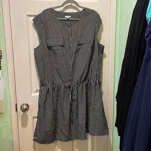 Caslon black and white patterned dress